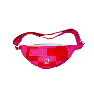 Bananass à carreaux rose et rouge