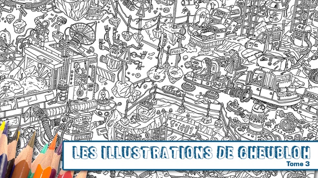Image de couverture de la collecte Les coloriages de Cheubloh - Tome 3