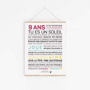 Affiche "9 ans"