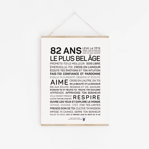 Affiche "82 ans"