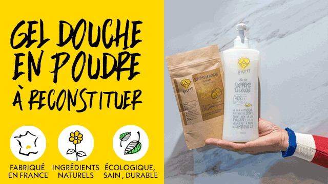 Image de couverture de la collecte Gel douche en poudre à reconstituer chez soi !