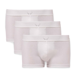Pack de 3 boxers coton recyclé - Blanc