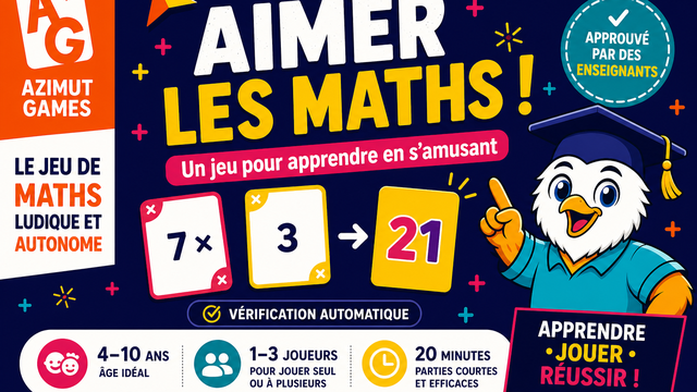 AZIMATH – Le jeu de maths ludique et autonome de 4 à 10 ans - Ulule