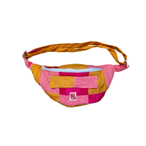 Bananass à carreaux fushia, rose et orange