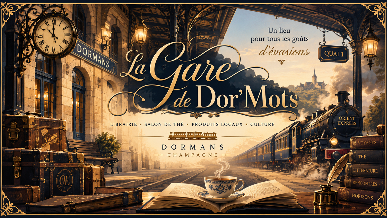 La Gare de Dor’Mots : un café-librairie à Dormans