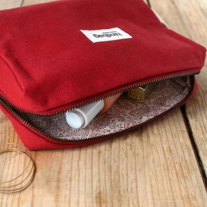 Trousse de toilette Léon terracotta