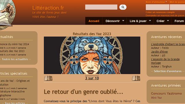 Cover image of the project Soutenez Littéraction.fr !