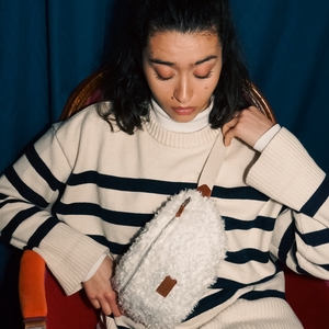 Sac Banane Boule de neige - Molleton Blanc ❄️