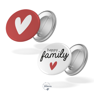 Lot de 2 badges - Happy family - 43