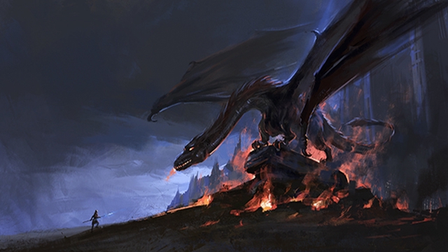 Cover image of the project Tristan, chevalier du dragon rouge